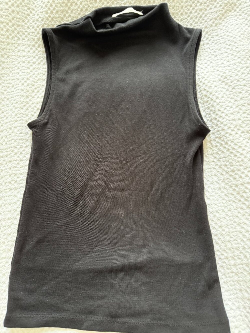 ZARA Mockneck Tank in Black
